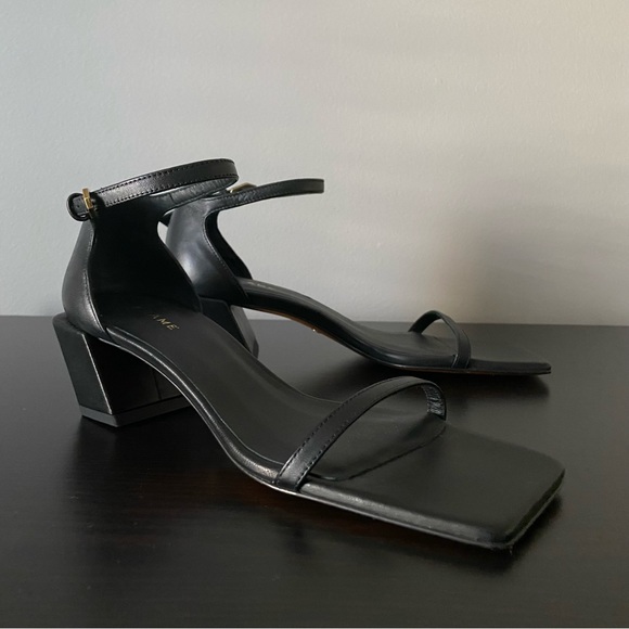 Frame Denim Shoes - FRAME Le Summit Square Toe Sandal Black Size 6